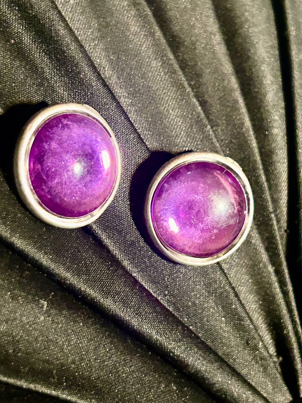 Ben Amun Vintage Cabochon Round  Runway Earings
